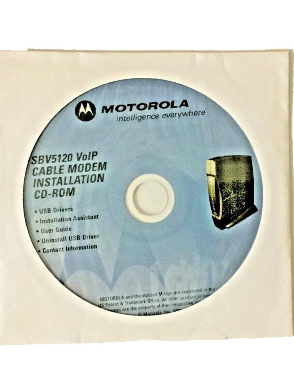 Motorola SBV5120 VoIP Cable Modem Installation CD-Rom - Brand New